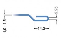 ролики для закрытого продольного фальца (1,0 -1,5 мм) на RAS 22.09